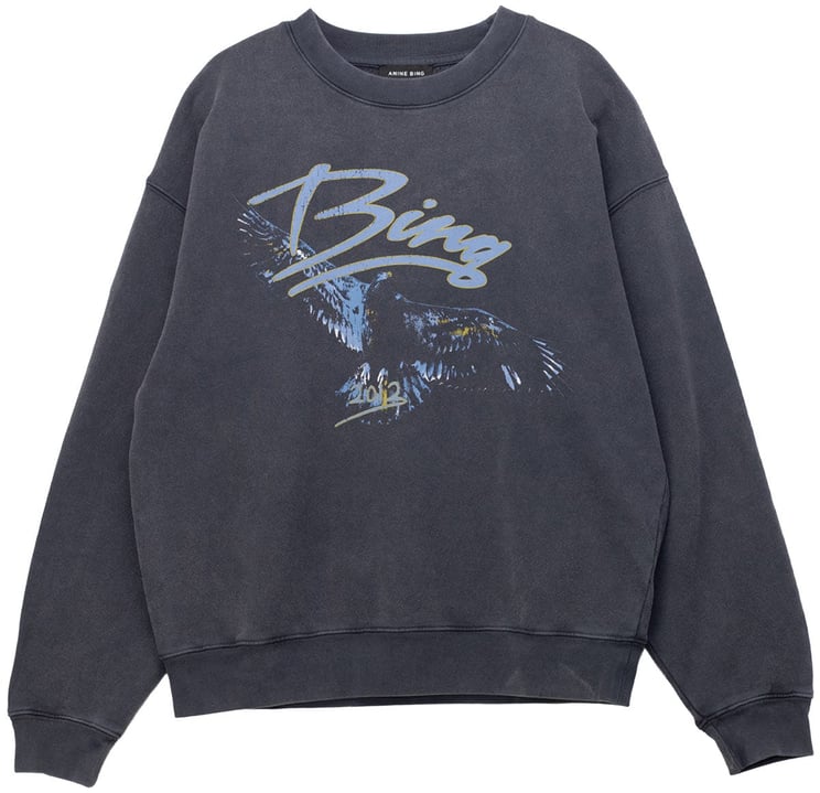Anine Bing sweater grijs logo