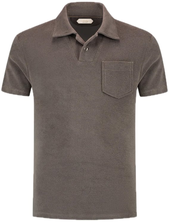 Aurélien Terry Toweling polo Ash Gray