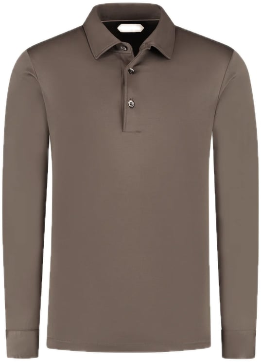 Aurélien Polo lange mouw Ash Grey