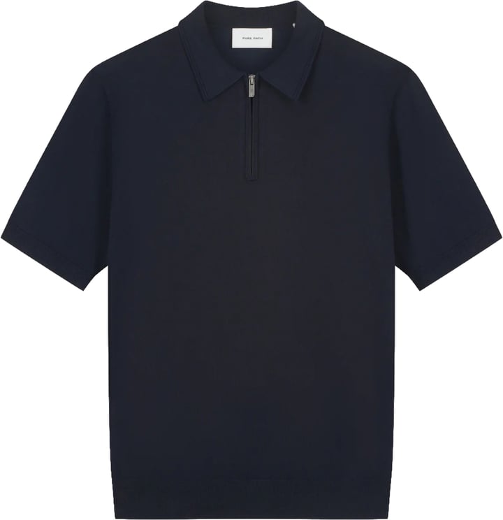 Pure Path Knit polo dark navy 26010810