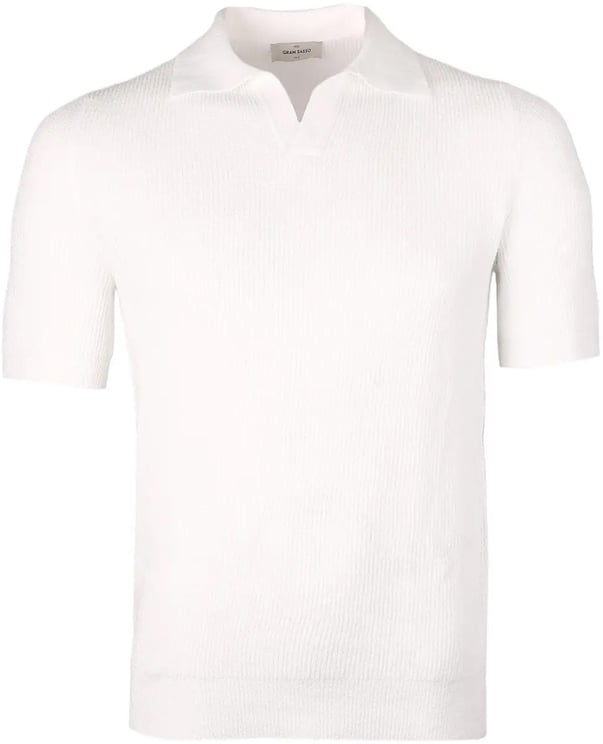 Gran Sasso Badstof polo wit