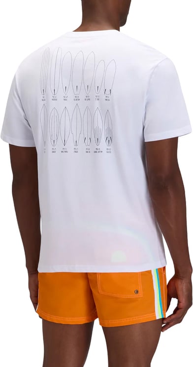 Sundek t-shirt surfboard white