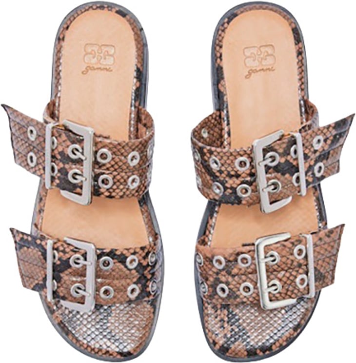 Ganni sandalen bruin