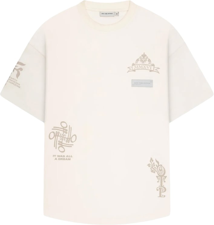 OFF THE PITCH Filigrain Oversized Tee Offwhite