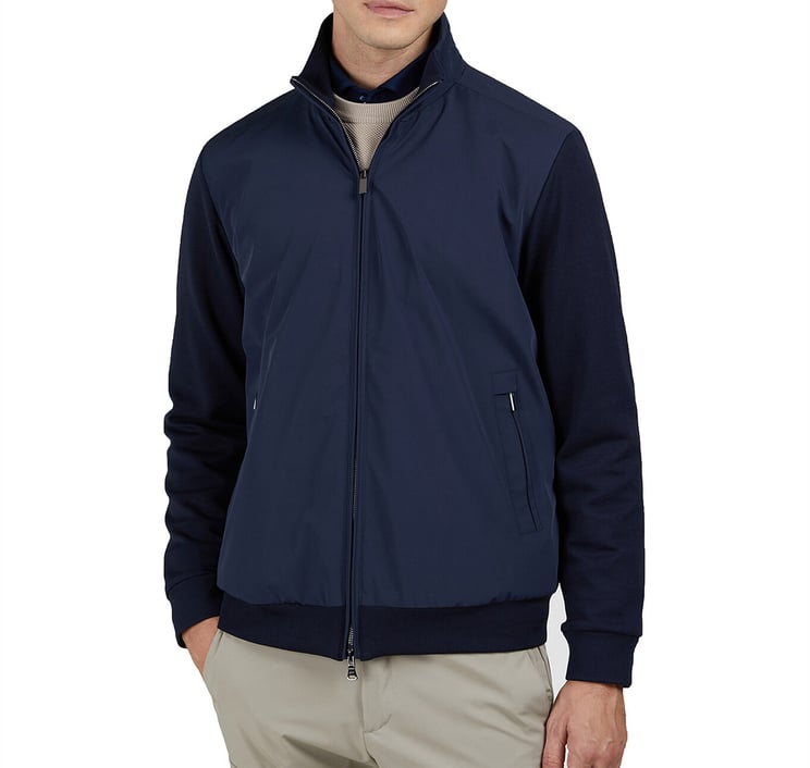 Paul & Shark Hybride vest donkerblauw