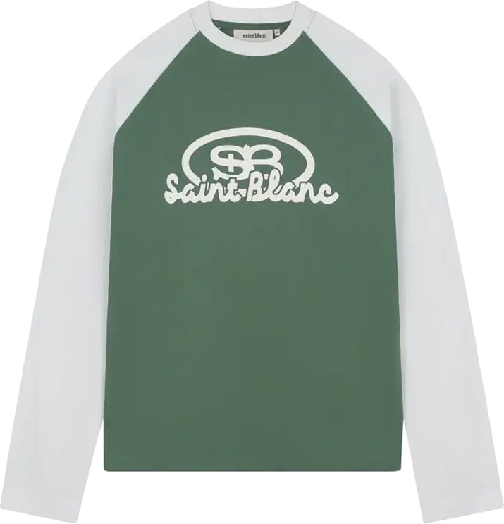 Saint Blanc Blend Logo Raglan Longsleeve White