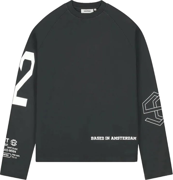 Saint Blanc Multi logo raglan black