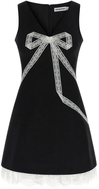 Self-Portrait dress black