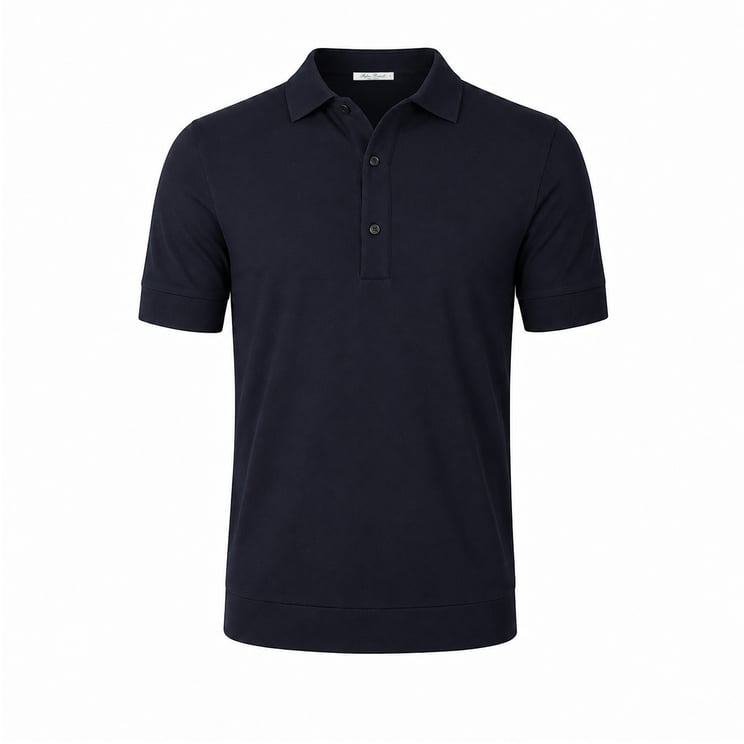 Stefan Brandt Polo Lim donkerblauw