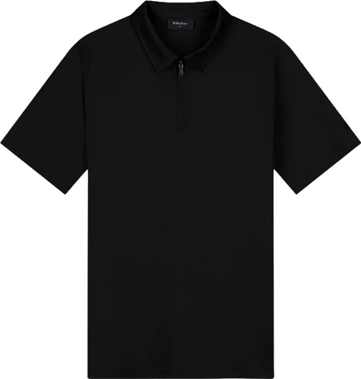 TriaD'oro Polo Zip Short sleeve Black