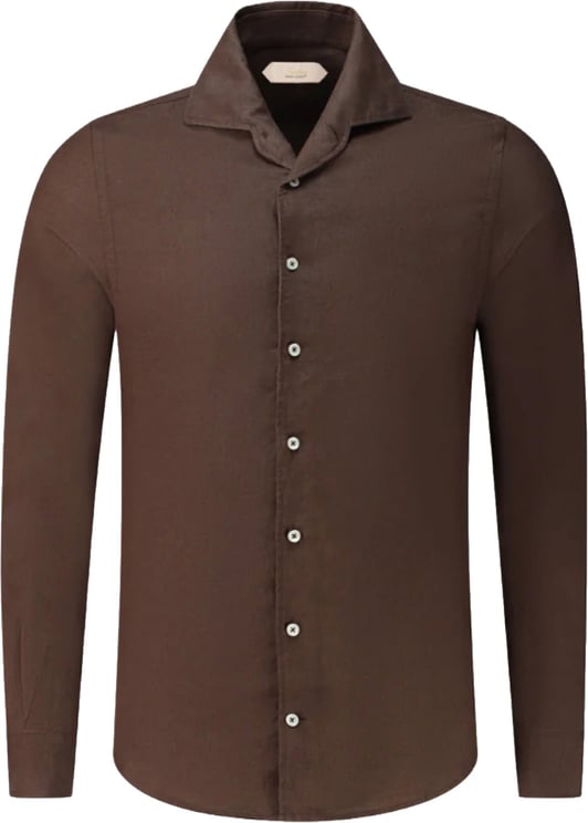 Aurélien Linen Shirt C Chocolate
