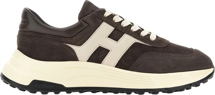 HOGAN sneaker Hyperlight suede brown