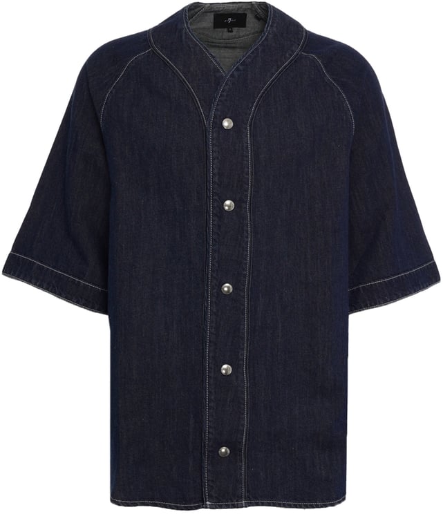 7 For All Mankind Denim short sleeve shirt