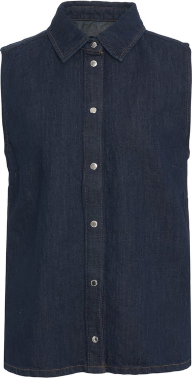 7 For All Mankind Sleeveless denim blouse
