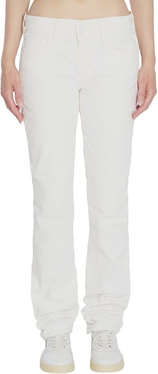 7 For All Mankind White Straight jeans