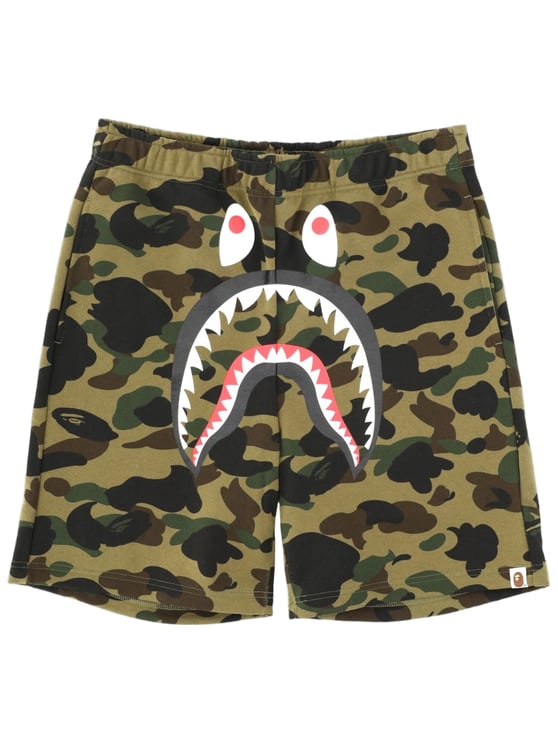 A BATHING APE Shark Camouflage Shorts