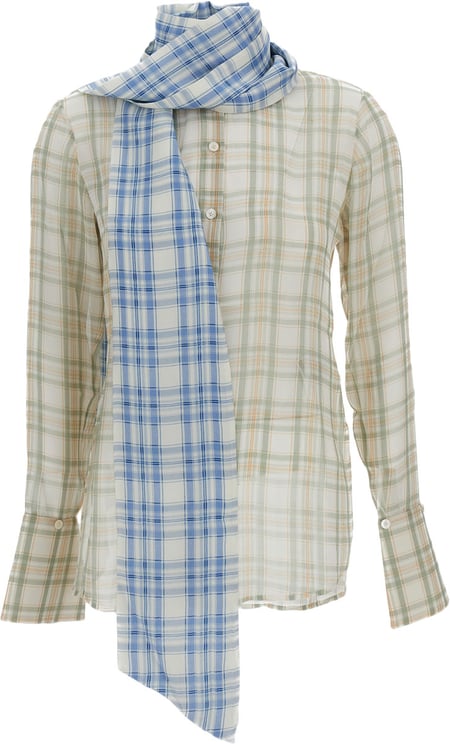 Acne Studios Lightweight Semi-Sheer Plaid Shirt