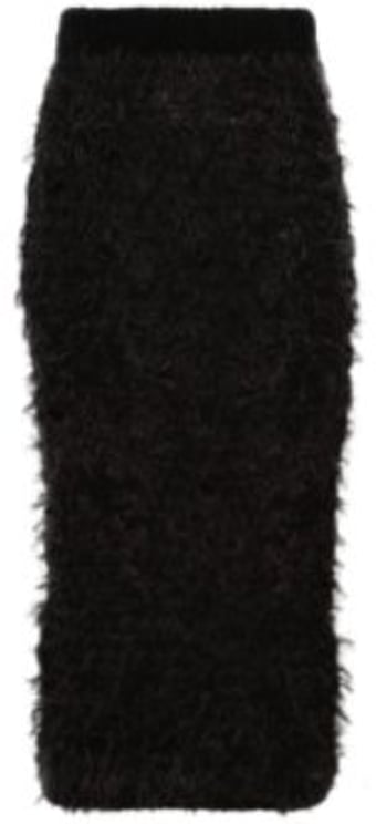 Acne Studios Acne Studios Ripped Asymmetrical Skirt - Black