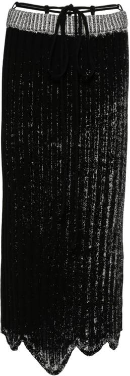 Acne Studios Knitted Skirt - Black/white