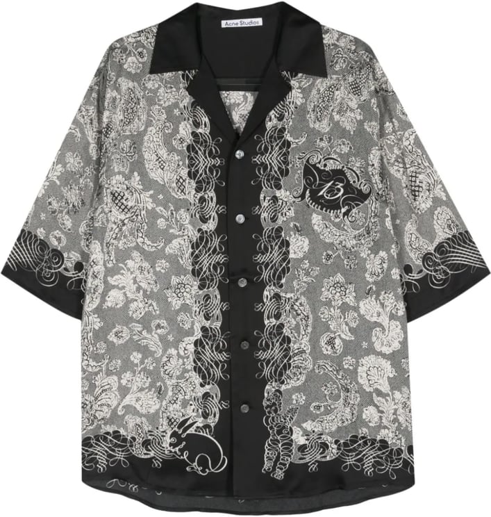 Acne Studios Acne Studios Bunny Shirt - Black/ecru