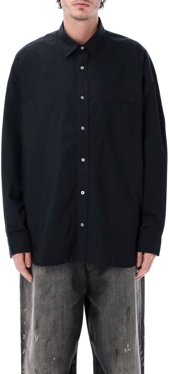 Acne Studios Soffia Over Shirt Black Grey