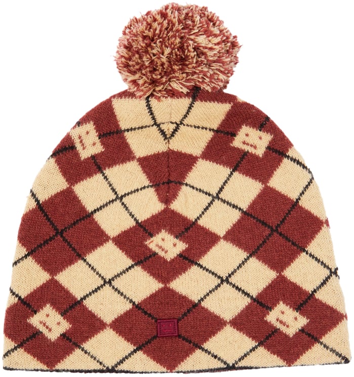 Acne Studios Argyle Face Wool Blend Beanie