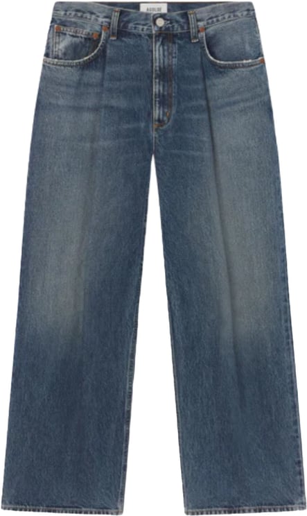 Agolde Brenton Mid-Rise Wide-Leg Jeans