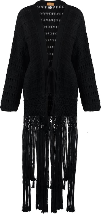 Alanui Love Letter To India cotton cardigan