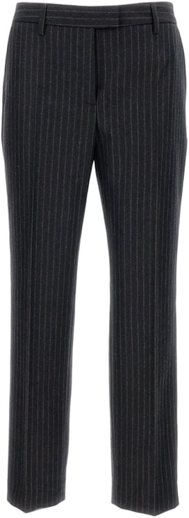 Alberto Biani Franca Pinstriped Trousers