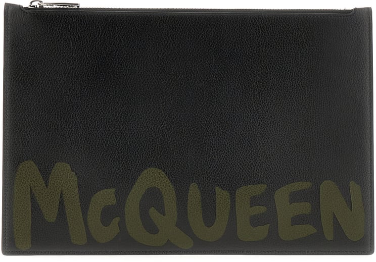 Alexander McQueen Alexander Mcqueen Black leather pouch