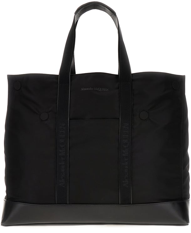 Alexander McQueen Alexander Mcqueen Black polyester shopping bag