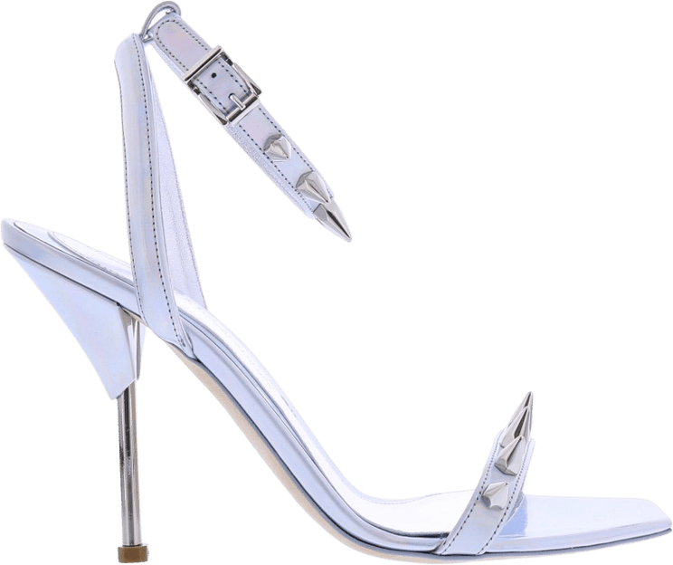 Alexander McQueen Alexander McQueen Dames Spike Sandal Silver