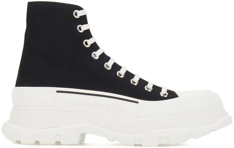 Alexander McQueen Alexander Mcqueen Black canvas Tread Slick sneakers