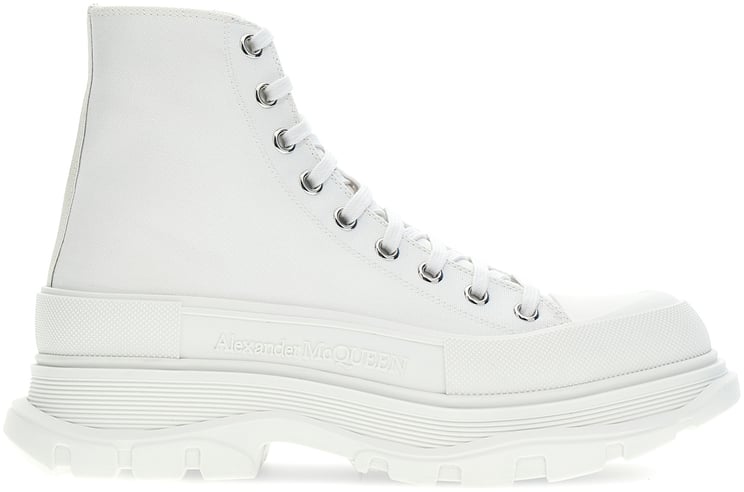 Alexander McQueen Alexander Mcqueen White canvas Tread Slick sneakers