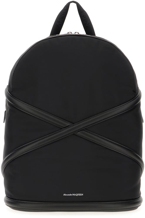 Alexander McQueen Alexander Mcqueen Black nylon Harness backpack