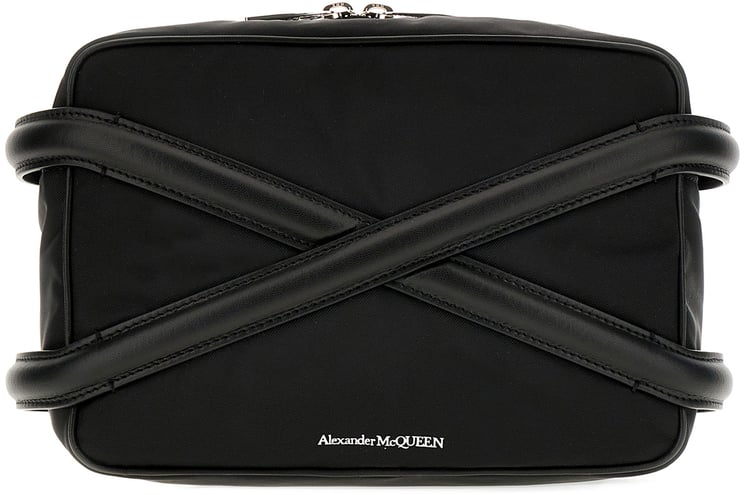 Alexander McQueen Alexander Mcqueen Black nylon Harness crossbody bag