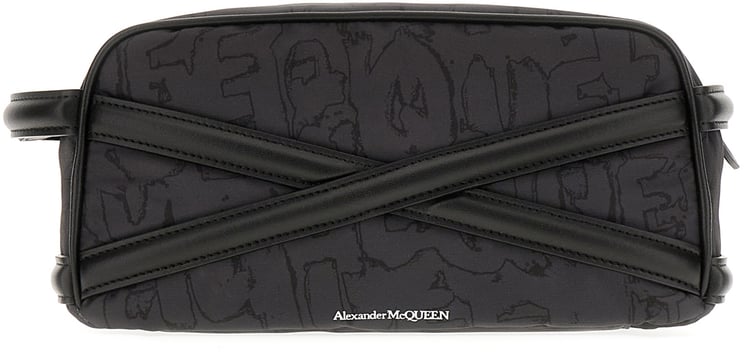 Alexander McQueen Alexander Mcqueen Black fabric beauty-case