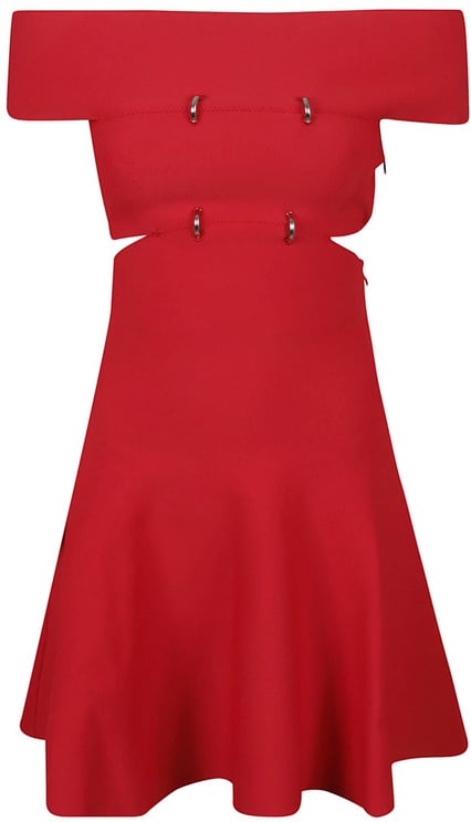 Alexander McQueen Off-The-Shoulder Dress With Cut-Out Details