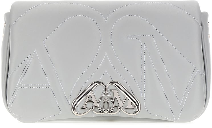 Alexander McQueen Alexander Mcqueen Grey nappa leather Seal small crossbody bag