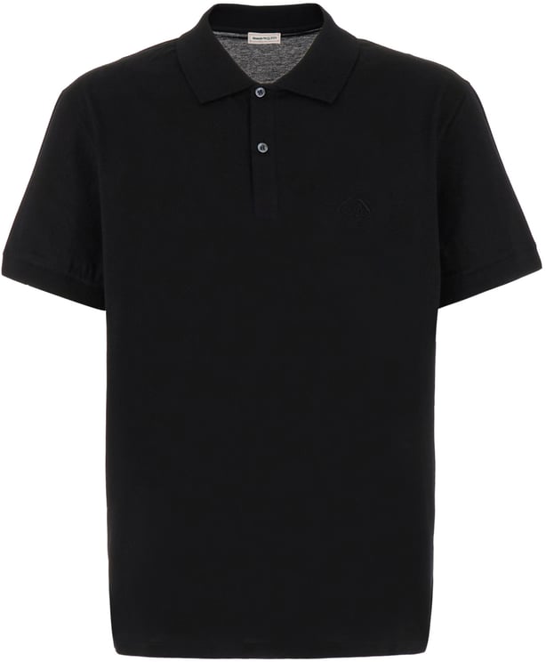 Alexander McQueen Alexander Mcqueen Black piquet polo shirt