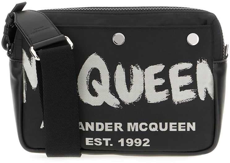 Alexander McQueen Alexander Mcqueen Black nylon crossbody bag