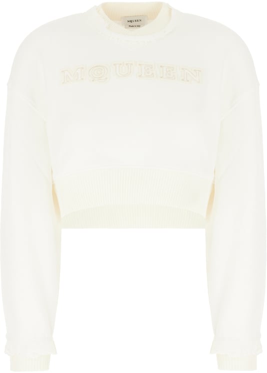 Alexander McQueen Alexander Mcqueen Ivory cotton sweatshirt