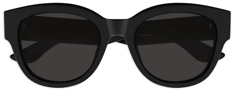 Alexander McQueen Oversized Black Cat-Eye Sunglasses with Distinctive Frame