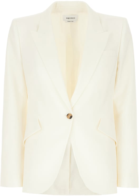 Alexander McQueen Alexander Mcqueen Ivory wool blazer