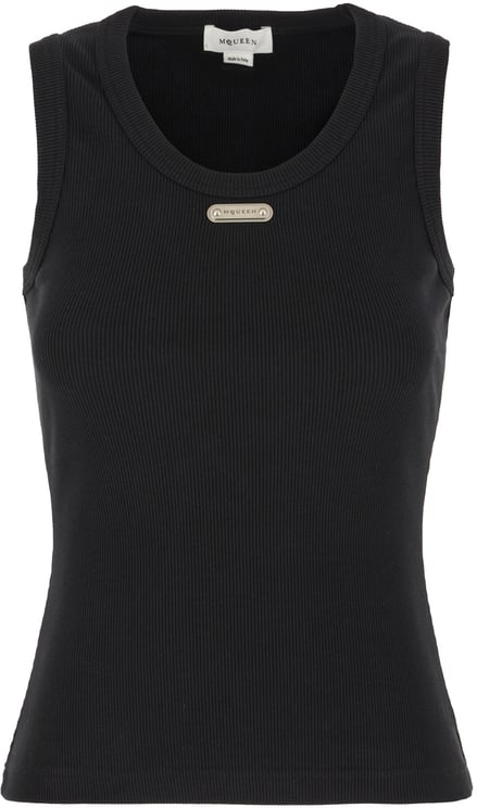 Alexander McQueen Alexander Mcqueen Black cotton top