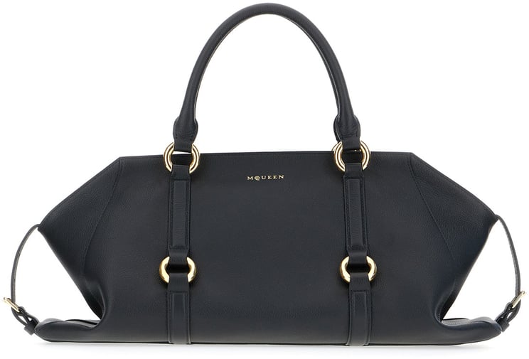 Alexander McQueen Alexander Mcqueen Black leather medium Farringdon handbag