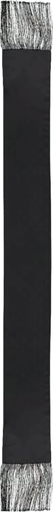 Alexander McQueen Black Tonal Skull Pattern Silk Scarf