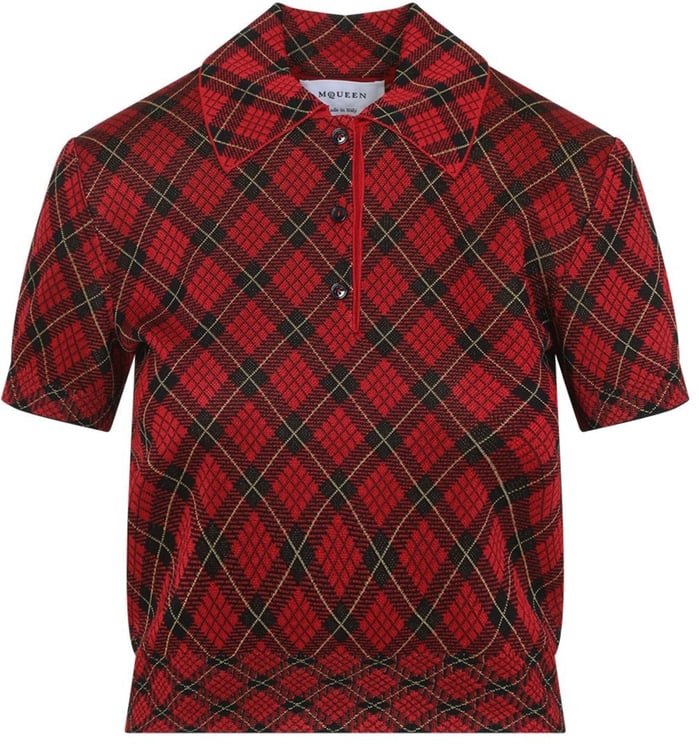 Alexander McQueen Alexander Mcqueen Microcheck Polo