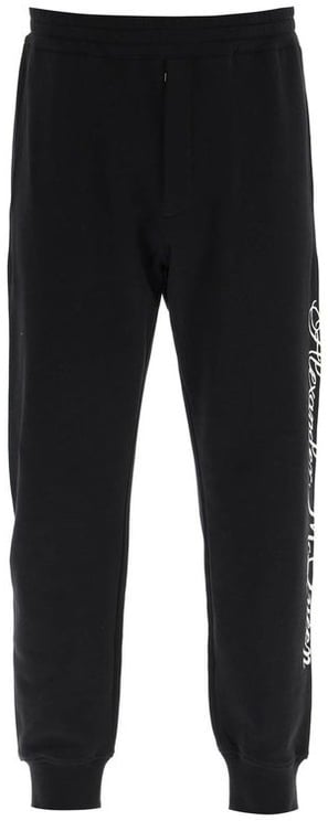 Alexander McQueen Alexander McQueen Black Cotton Joggers (Workout Pants)