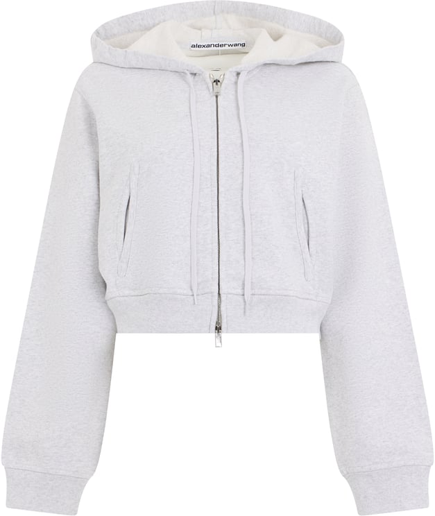 Alexander Wang Crop hoodie with zip